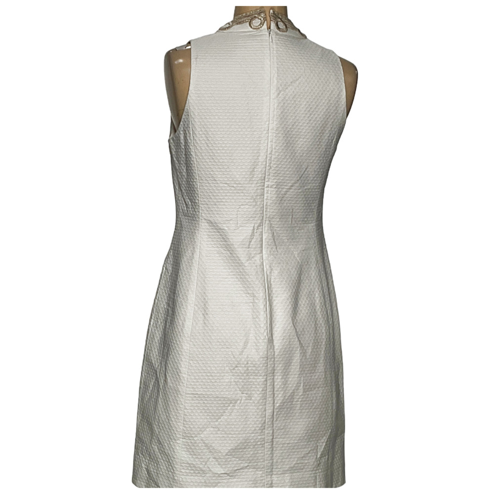 Lilly Pulitzer Ivory Dress with Metallic Embellishments - Picture 2 of 3
